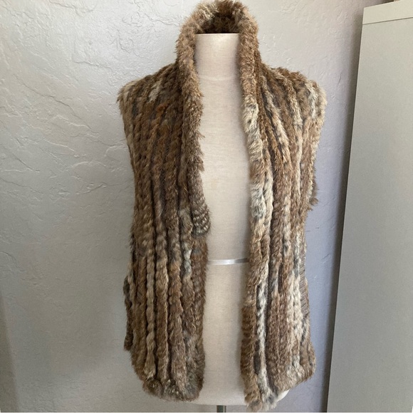 AUTHENTIC Marc by Marc Jacobs rabbit-fur vest (OS) - Picture 2 of 8